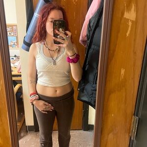 Elegant Cream Lace Trim Top